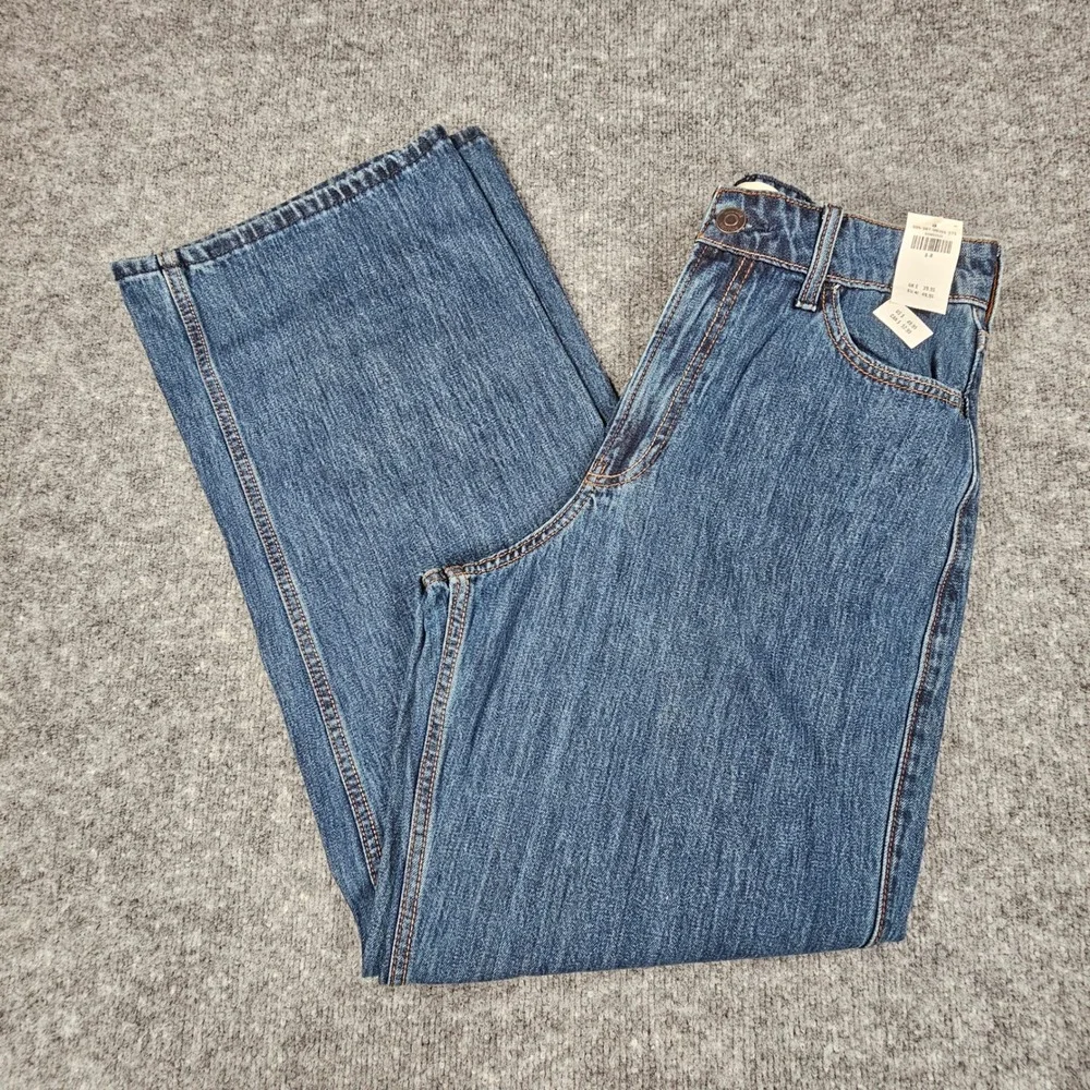 Hollister Ultra High Rise Baggy Jeans Womens Size 8R W29 Regular Medium Wash New